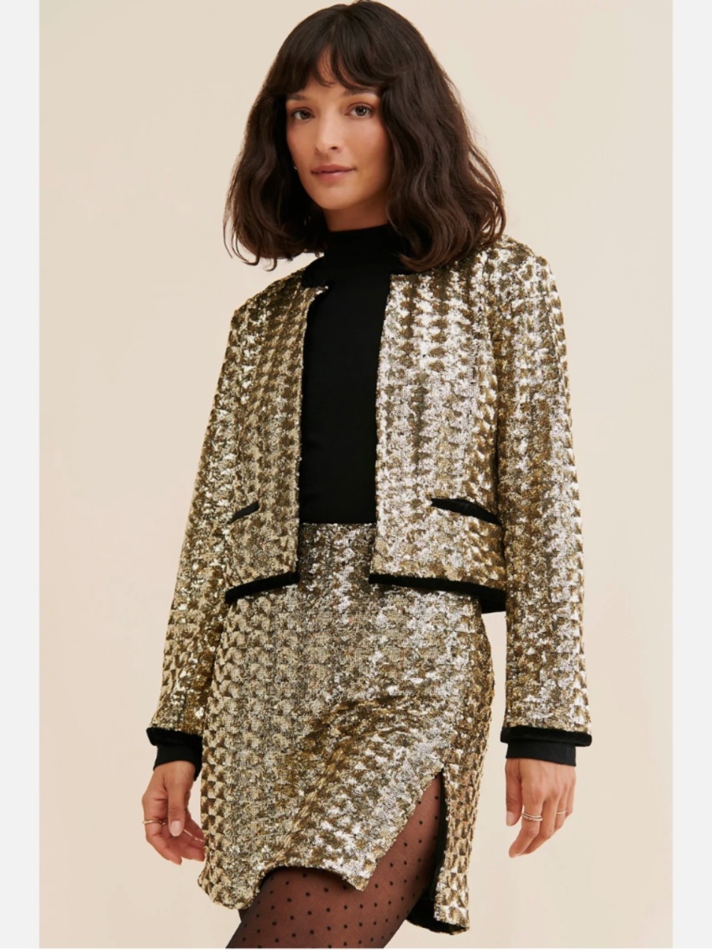 NEW ANTHROPOLOGIE HUTCH PEPPER SEQUINED SKIRT